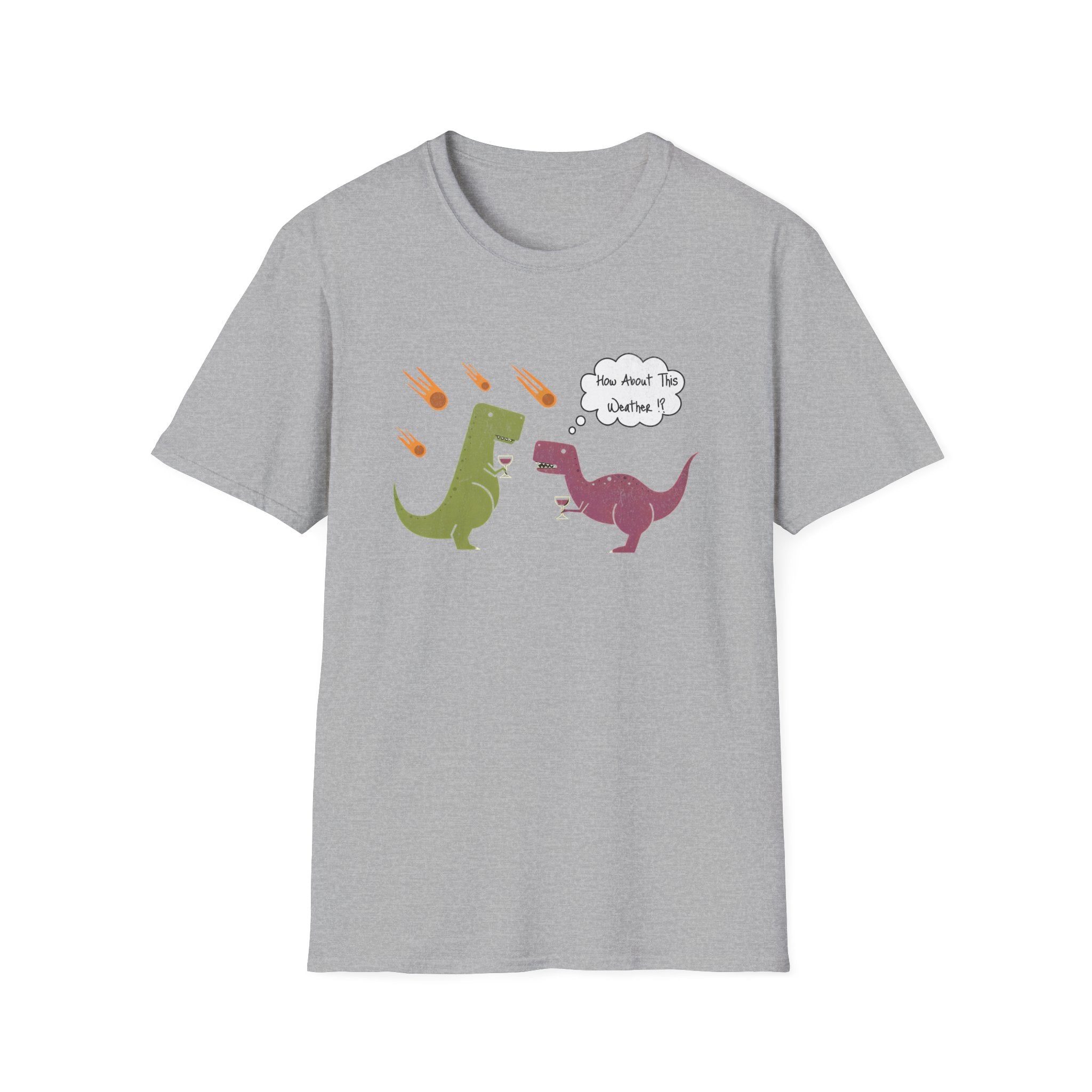 Funny T-Rex How About This Weather? Dino Puns T-Shirt