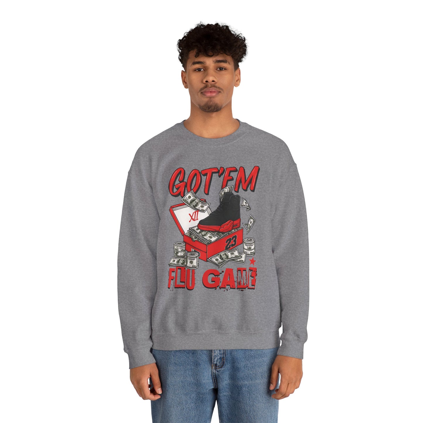 Streetwear Sneakerhead Match Jordan 12 Retro Flu Game Sweatshirt