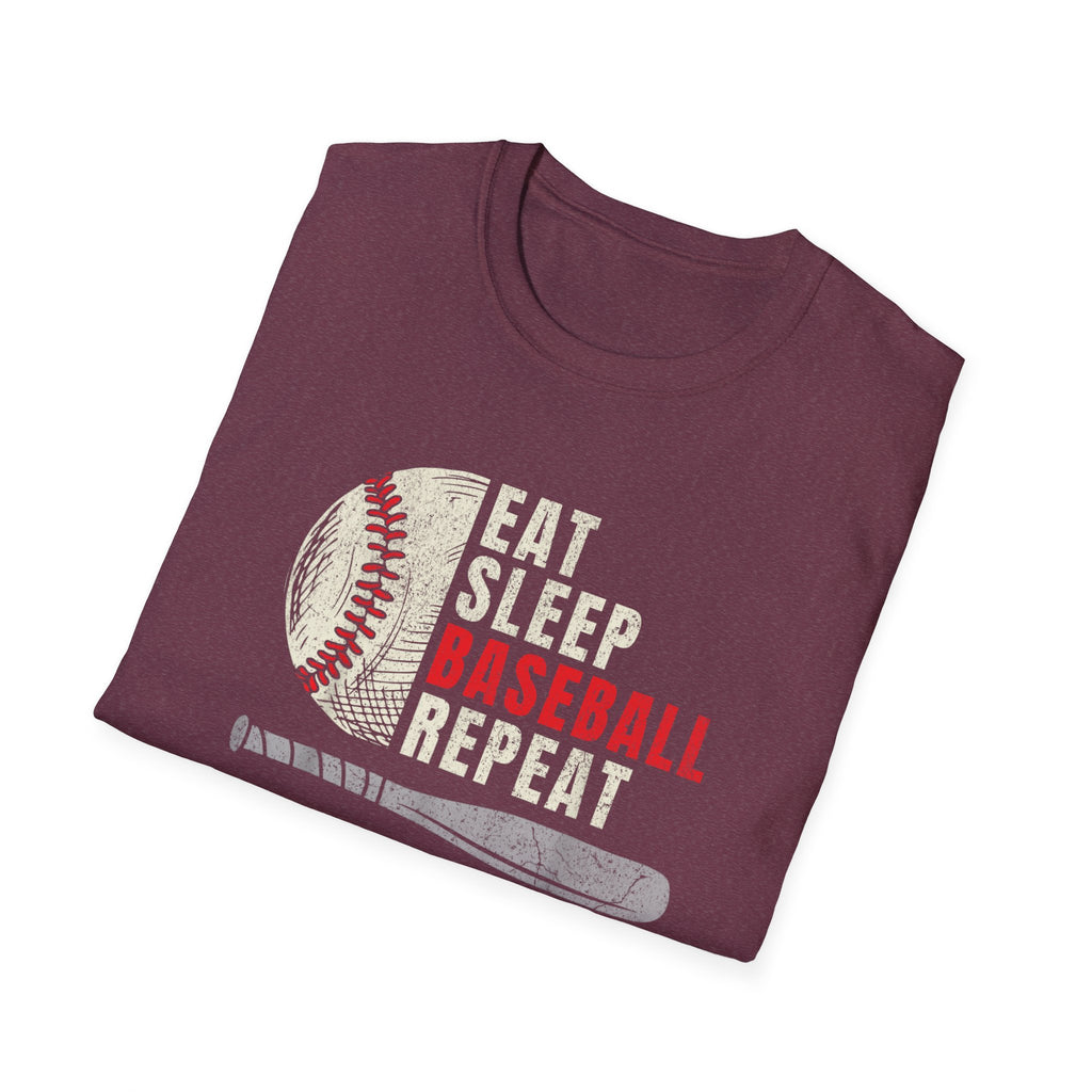 Eat Sleep Baseball Repeat – Funny Baseball T-Shirt