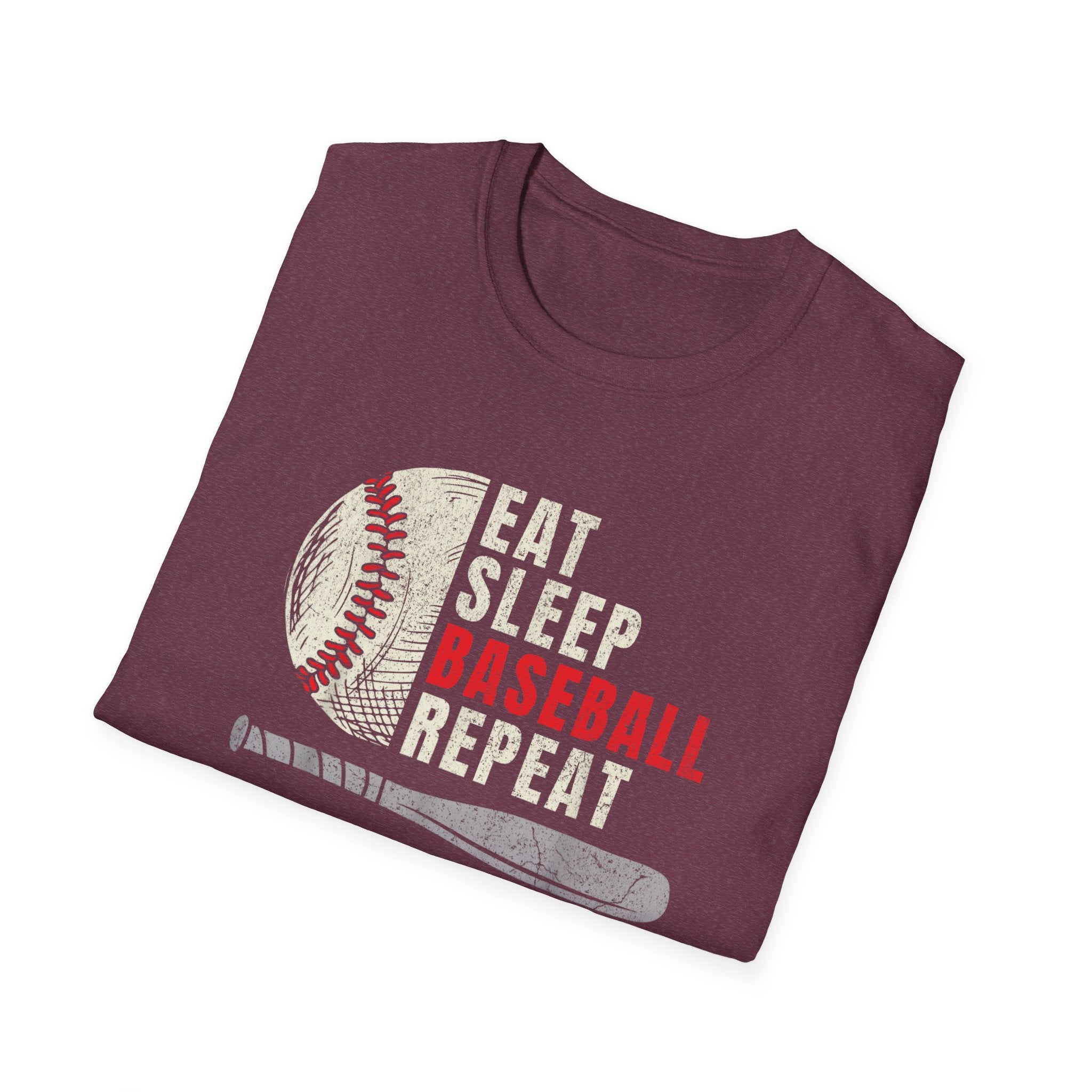 Eat Sleep Baseball Repeat – Funny Baseball T-Shirt