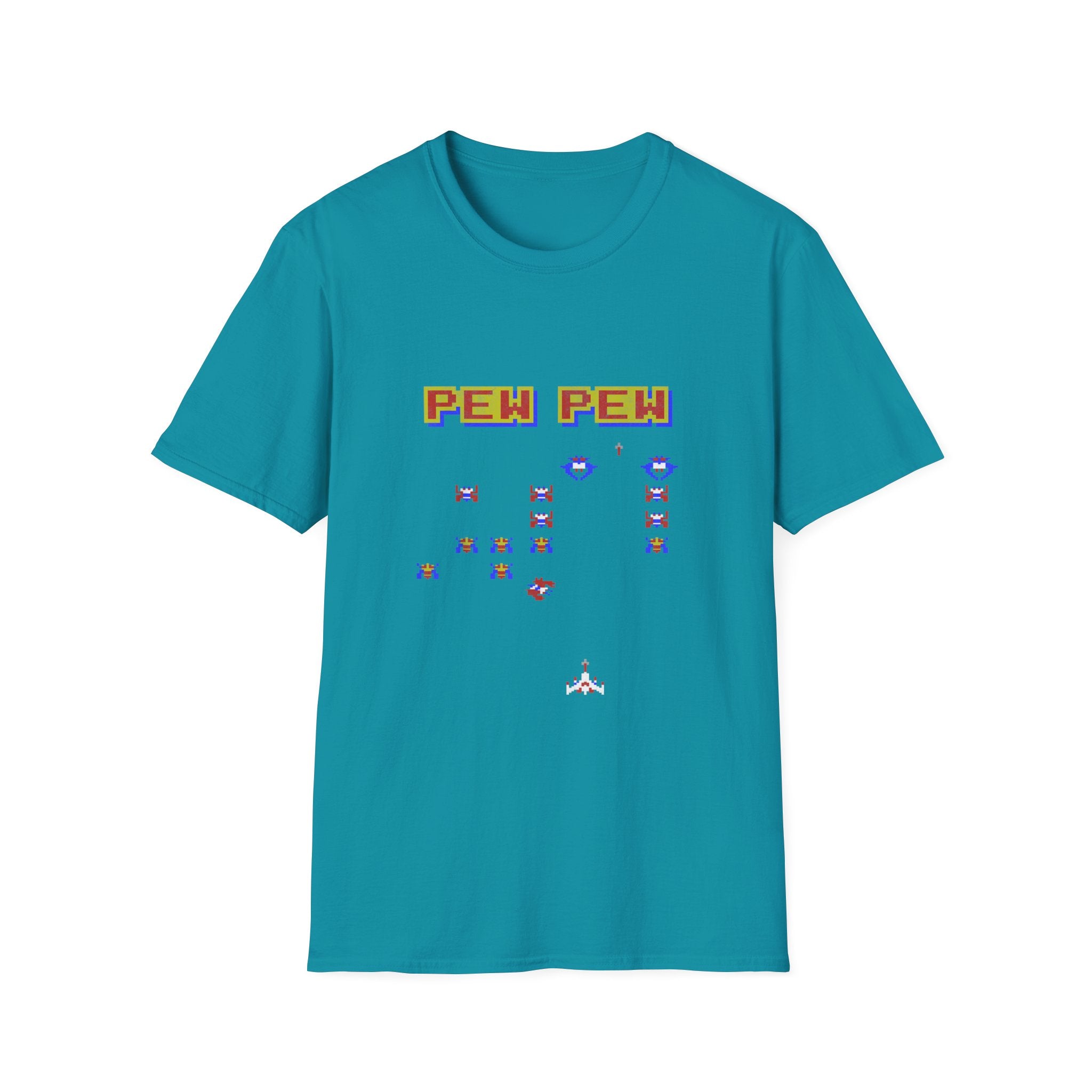 PEW PEW Retro Video Game Vintage Gaming Gamer T-Shirt