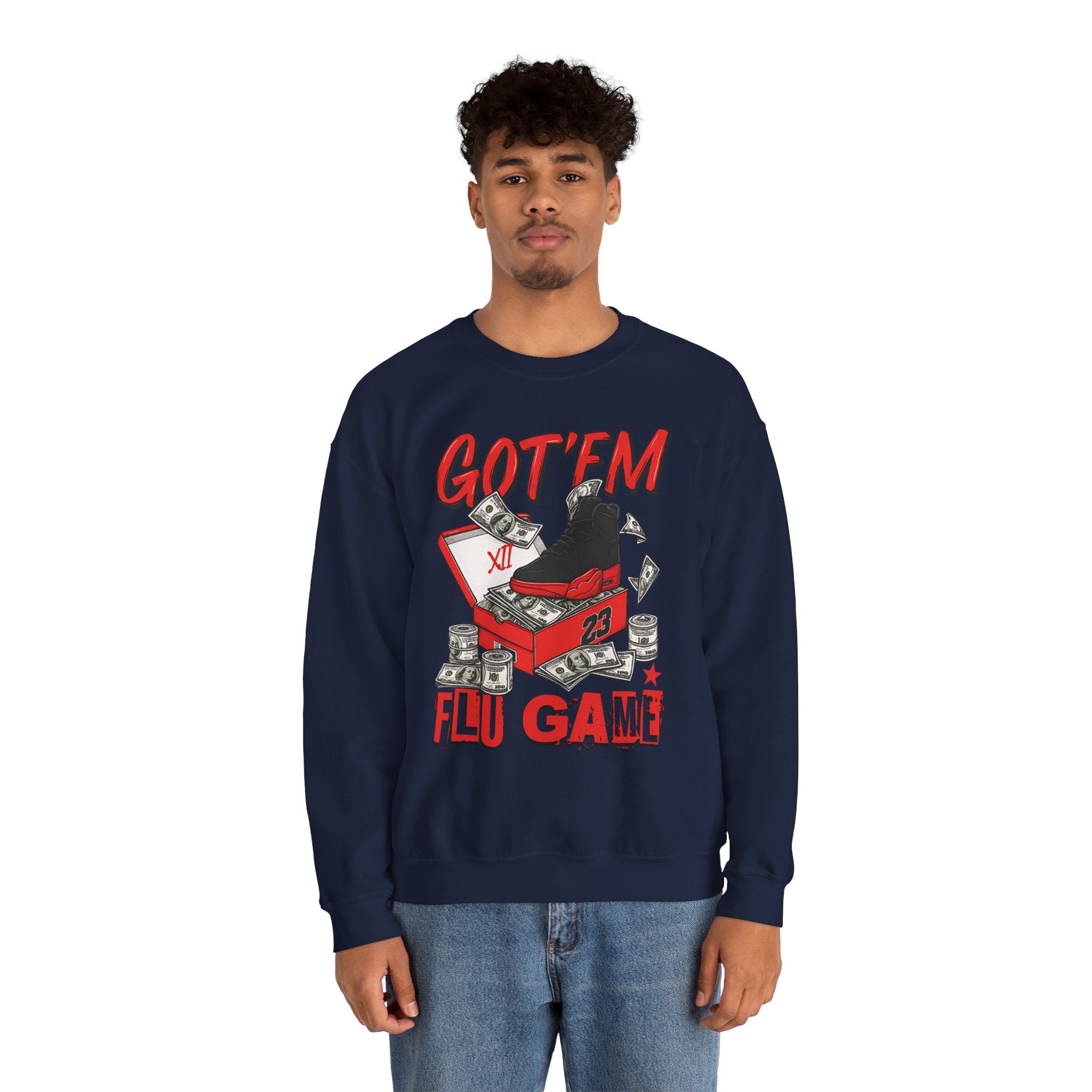 Streetwear Sneakerhead Match Jordan 12 Retro Flu Game Sweatshirt