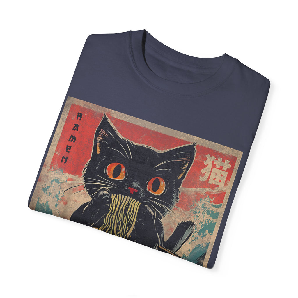 Anime Cat Eating Ramen – Japanese Kawaii Neko Food  T-shirt