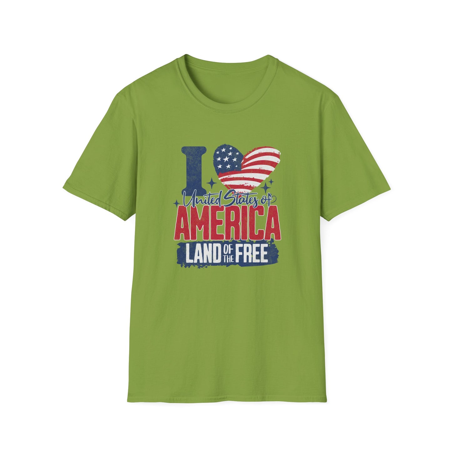 I Love United States of America 4th of July T-Shirt