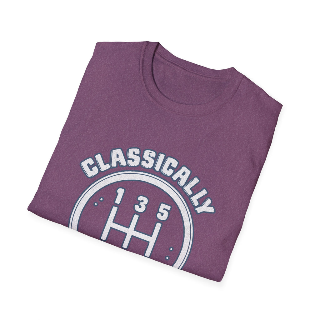 Classically Trained Stick Shift Hot Rod Gearhead Vintage Car T-Shirt