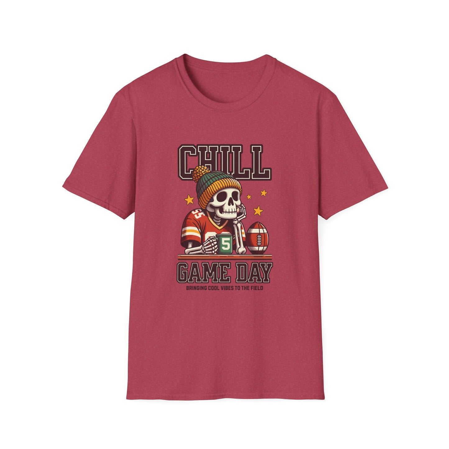 Coffee, Chill & Game Day Football Season T-Shirt
