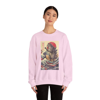 Tokyo Catzilla Japanese Anime Godzilla Cat Sweatshirt