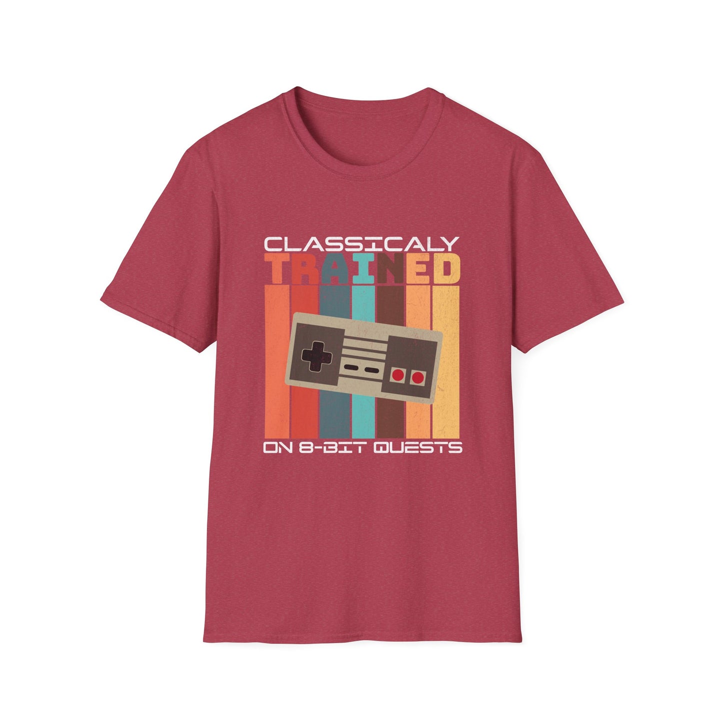 Retro Classically Trained on 8-Bit Quests Gamer T-Shirt