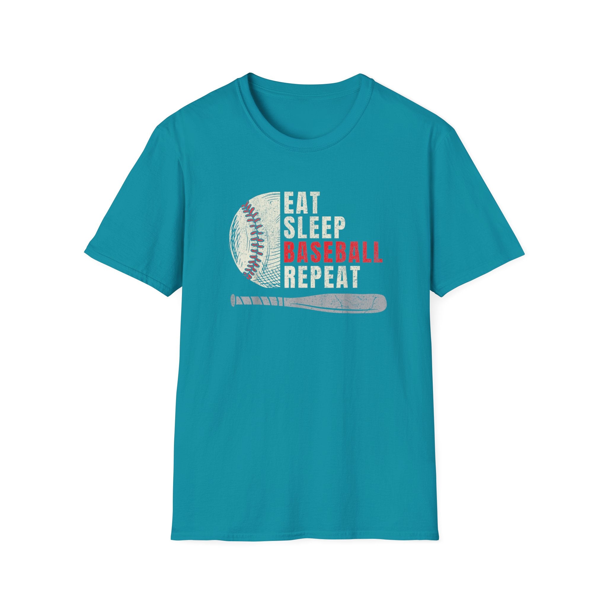 Eat Sleep Baseball Repeat – Funny Baseball T-Shirt