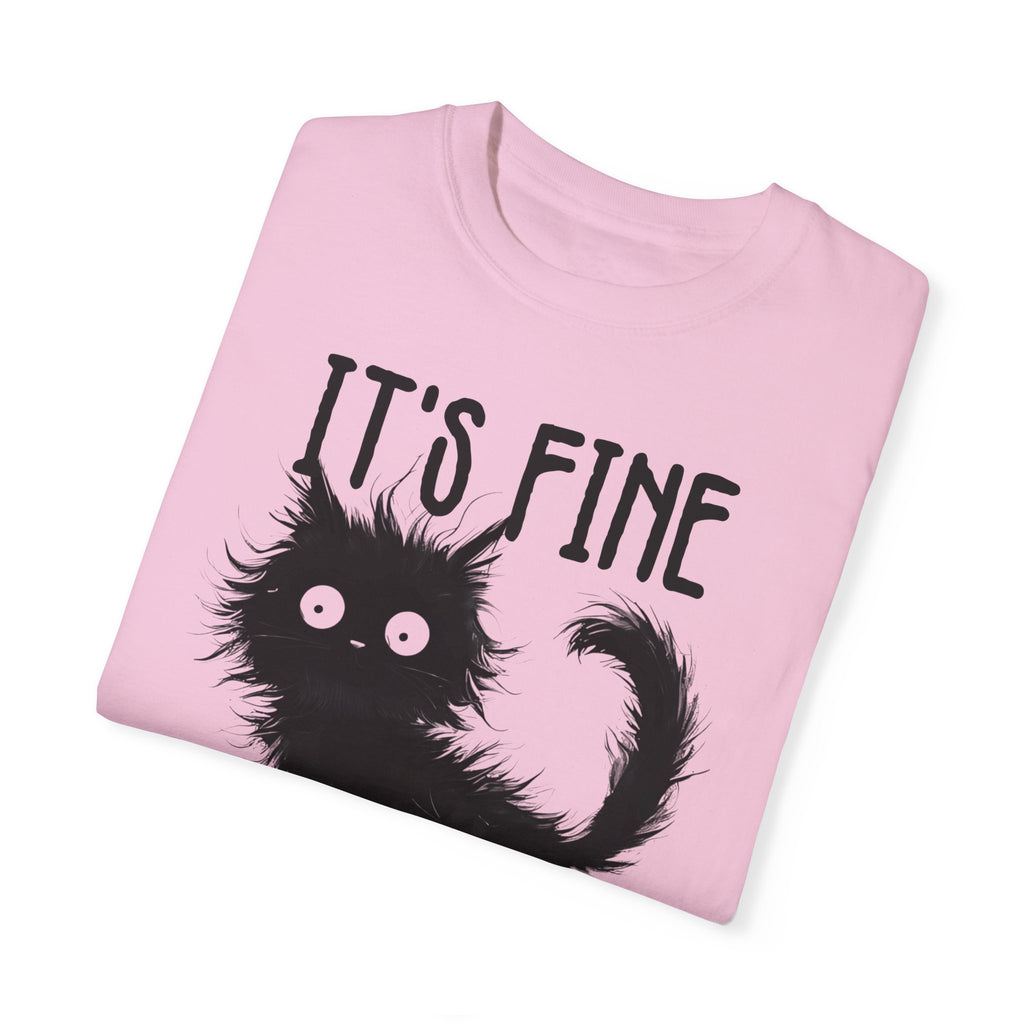 I’m Fine, It’s Fine, Everything Is Fine Funny Cat Kitten T-Shirt