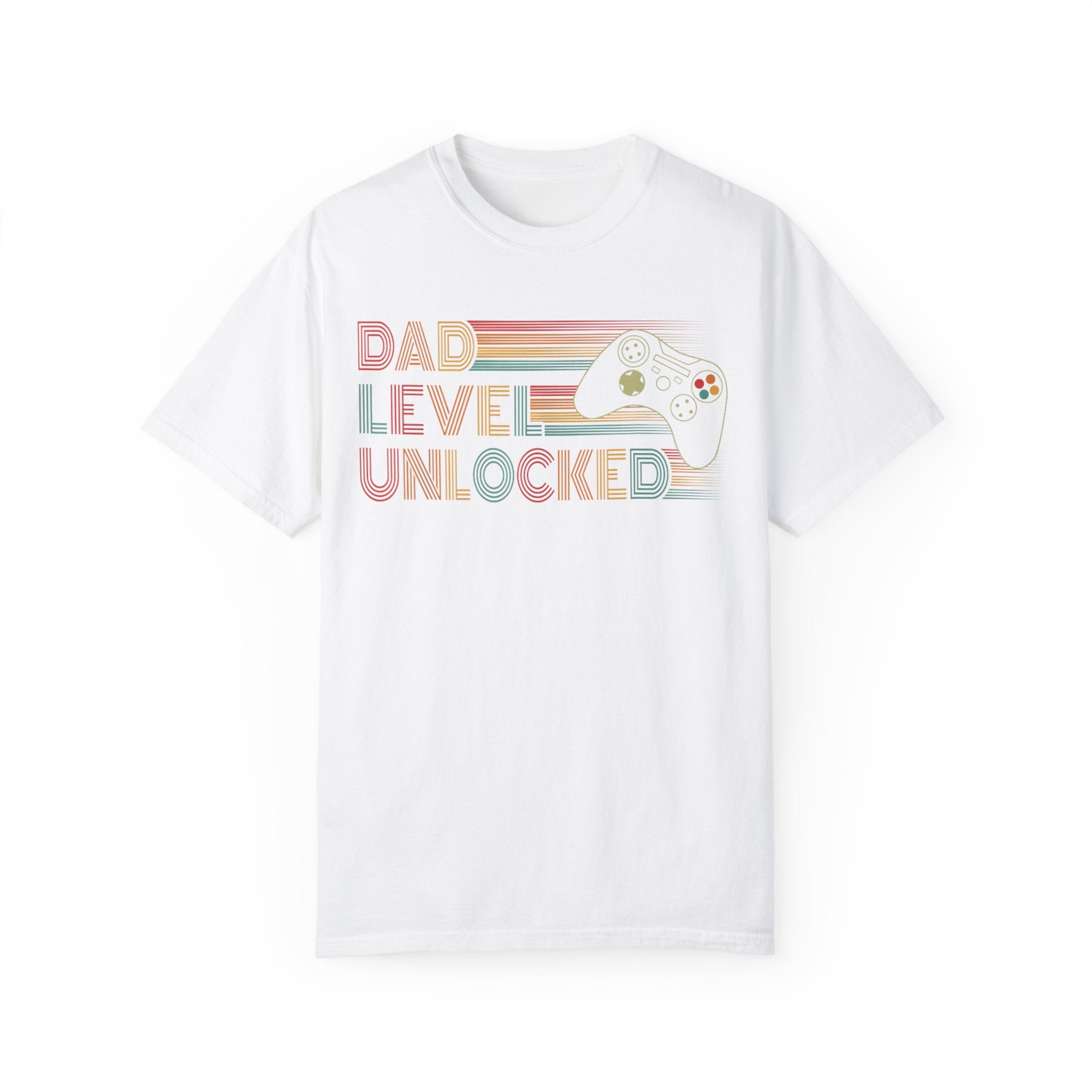 Dad Level Unlocked Retro Gaming Dad T-shirt