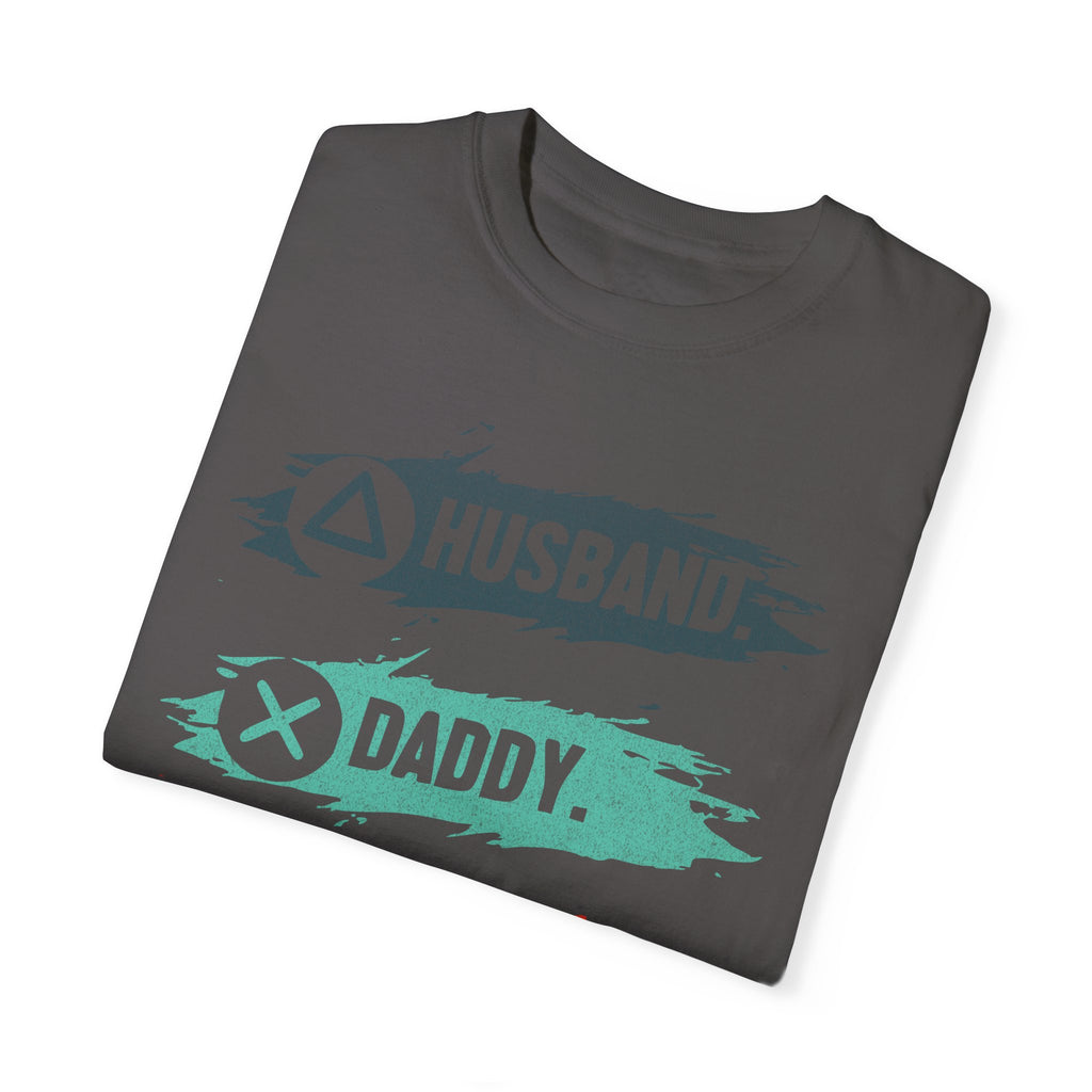 Husband Daddy Gamer Hero Funny Dad Gamer T-shirt
