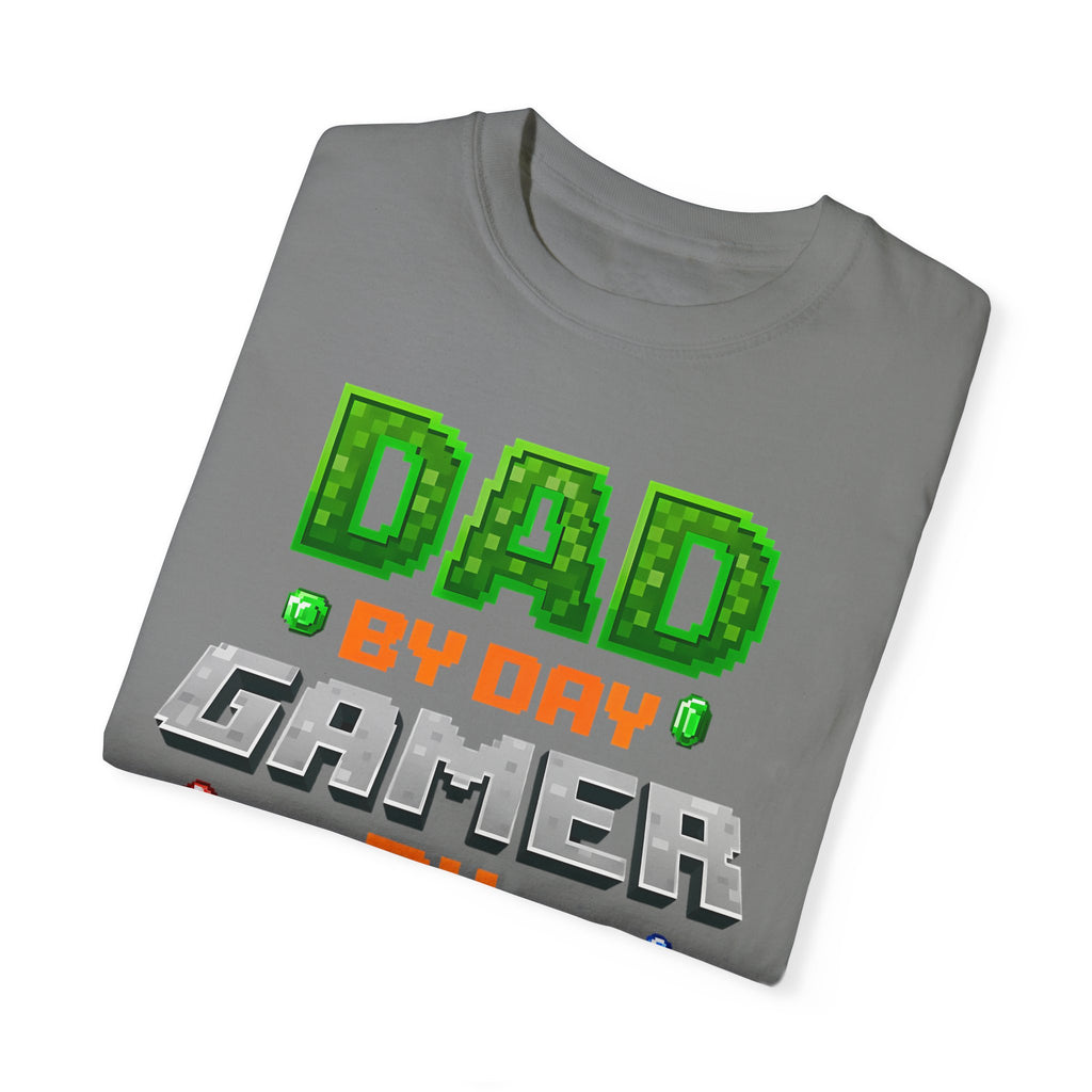 Dad By Day, Gamer By Night – Pixel Hero T-shirt
