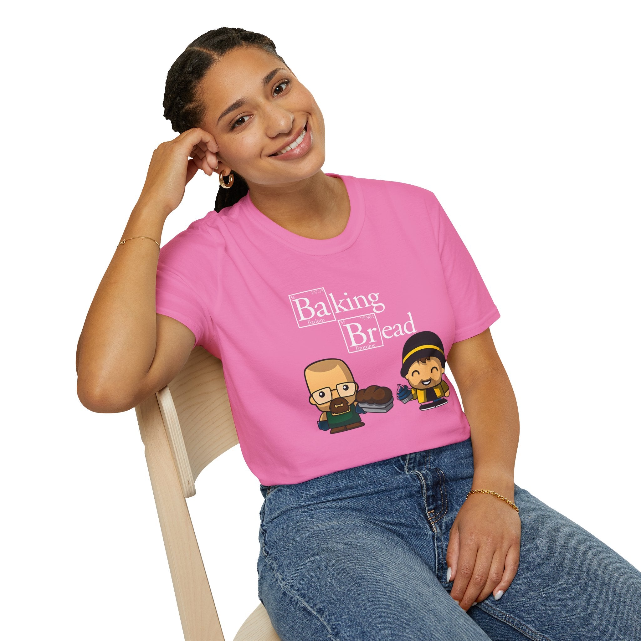 Funny Pop Culture Hilarious Chemistry Student Baking Bread T-Shirt