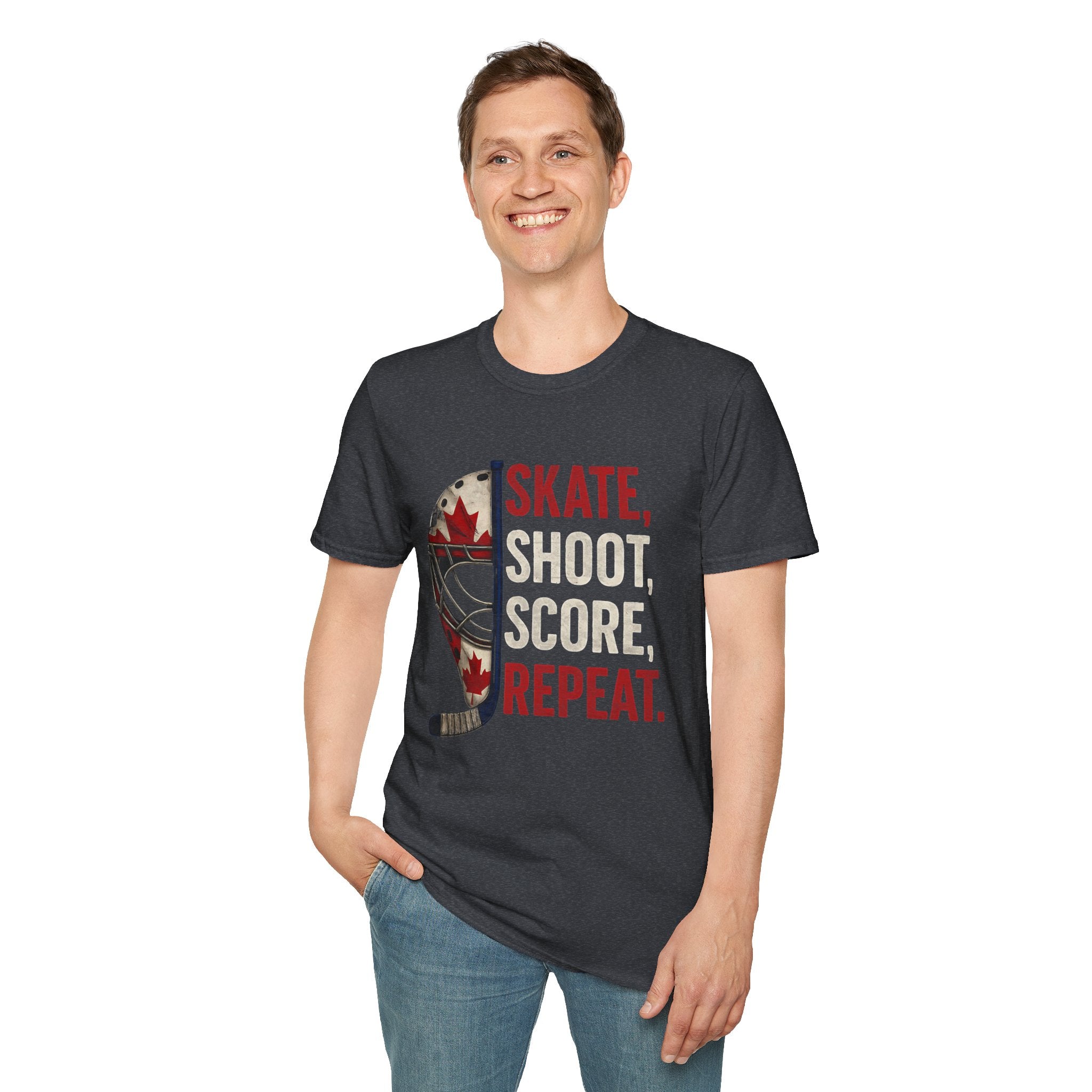 Hockey Skate Shoot Score Hockey Canada T-Shirt