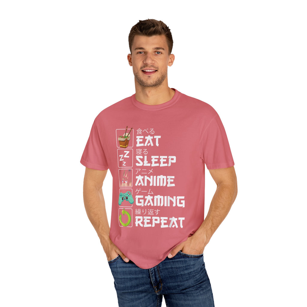 Eat Sleep Anime Gaming Repeat Anime Gaming T-shirt