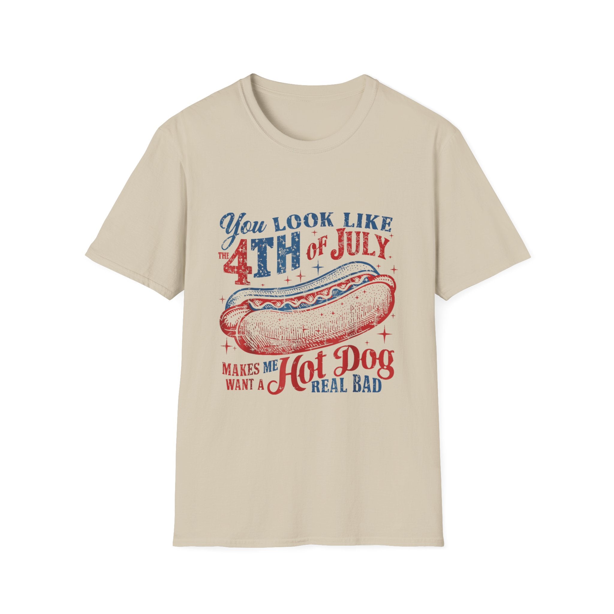 Hot Dog BBQ You Look like the 4th of July T-shirt