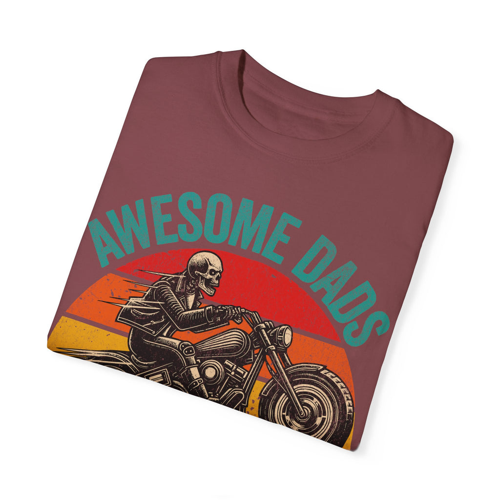 Awesome Dads Have Tattoos and Bikes – Father’s Day Biker T-shirt