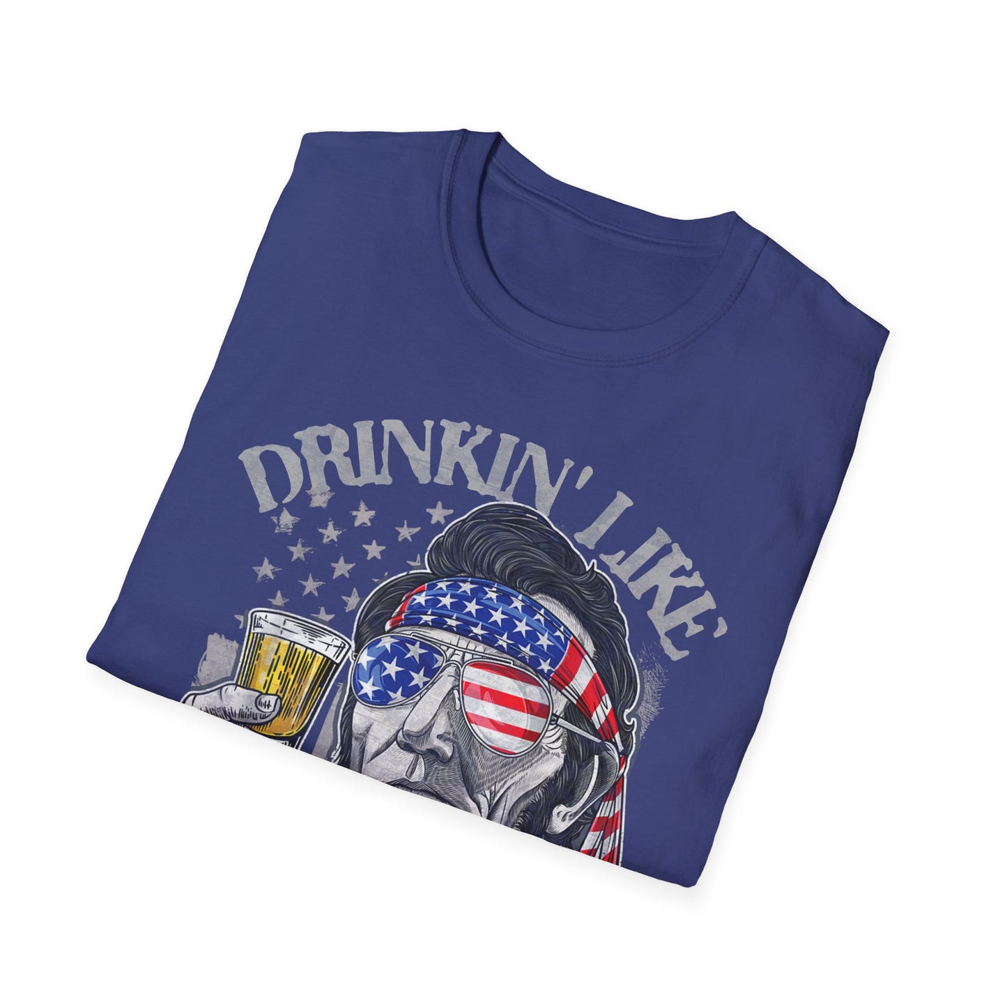 Drinkin' Like Lincoln Beer Drinking 4th of July President T-shirt