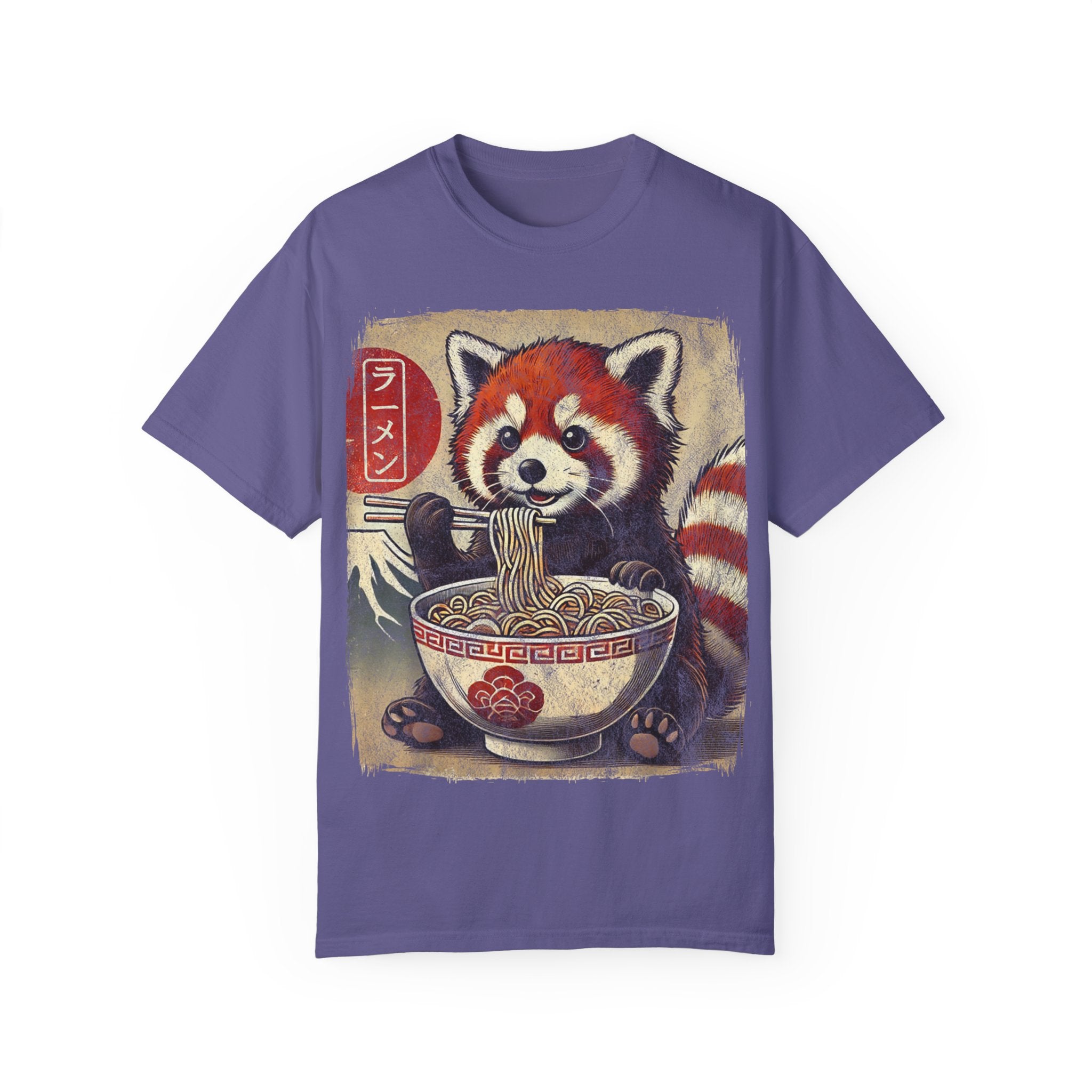 Ramen Time – Japanese Anime Red Panda T-shirt