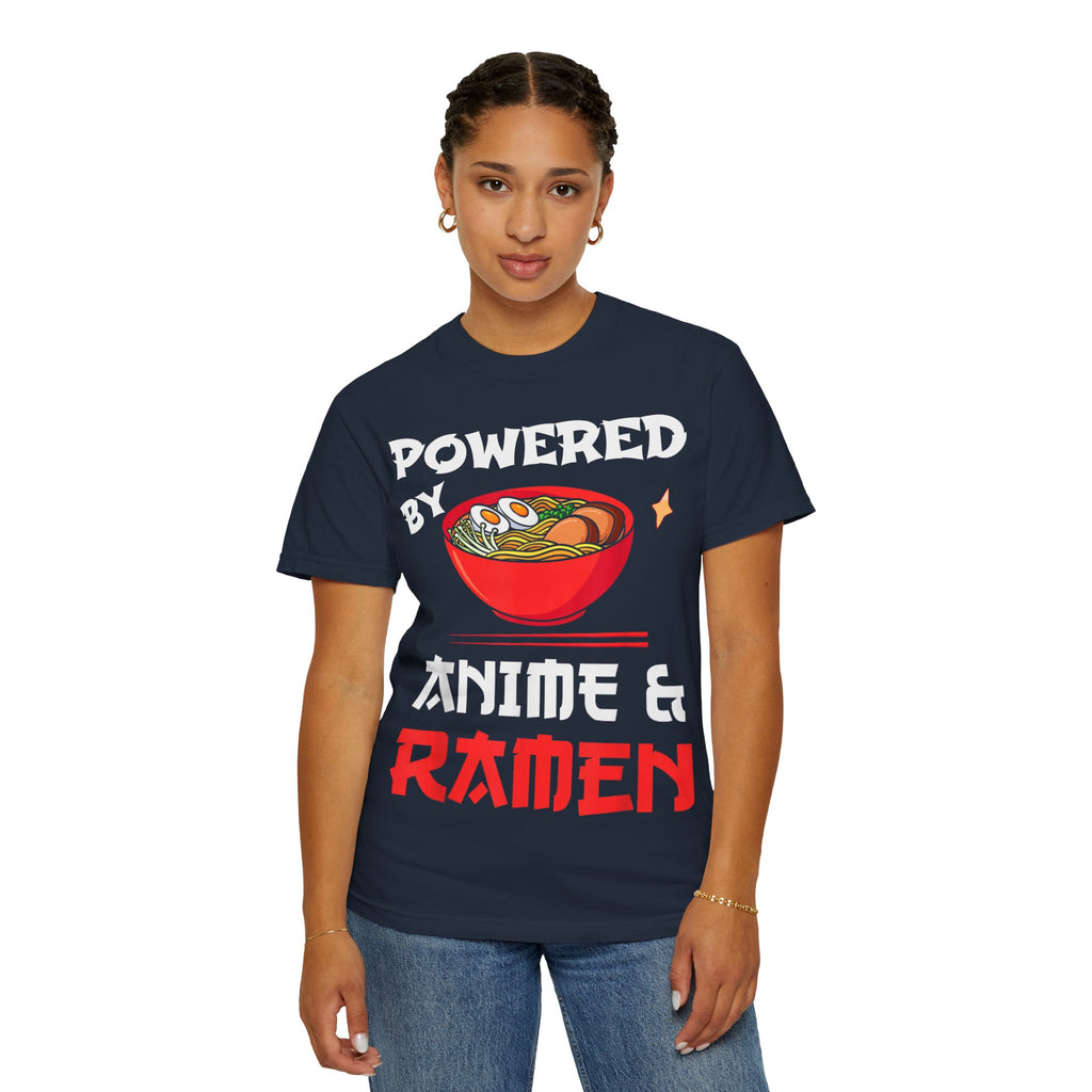 Powered by Anime & Ramen Anime T-shirt