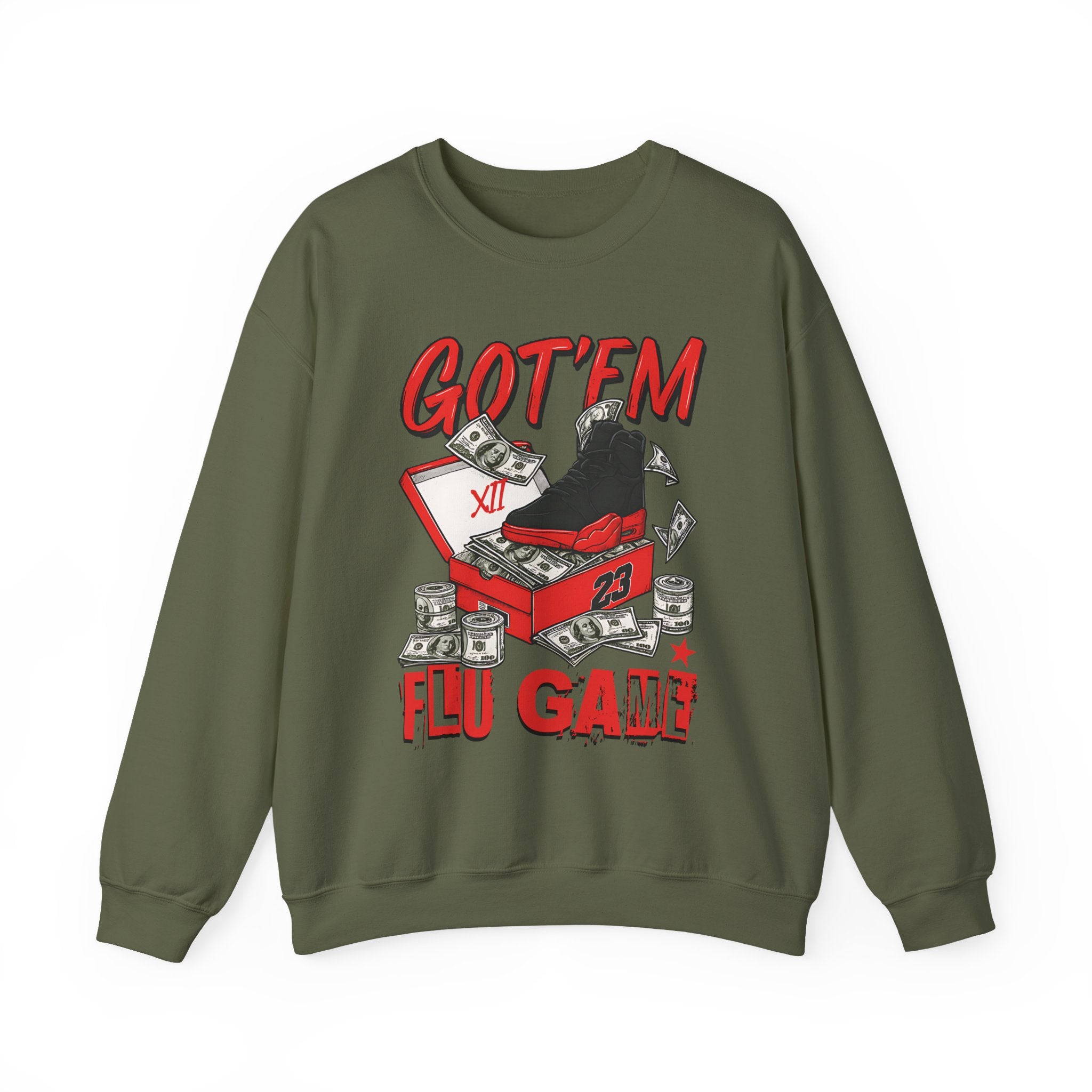 Streetwear Sneakerhead Match Jordan 12 Retro Flu Game Sweatshirt