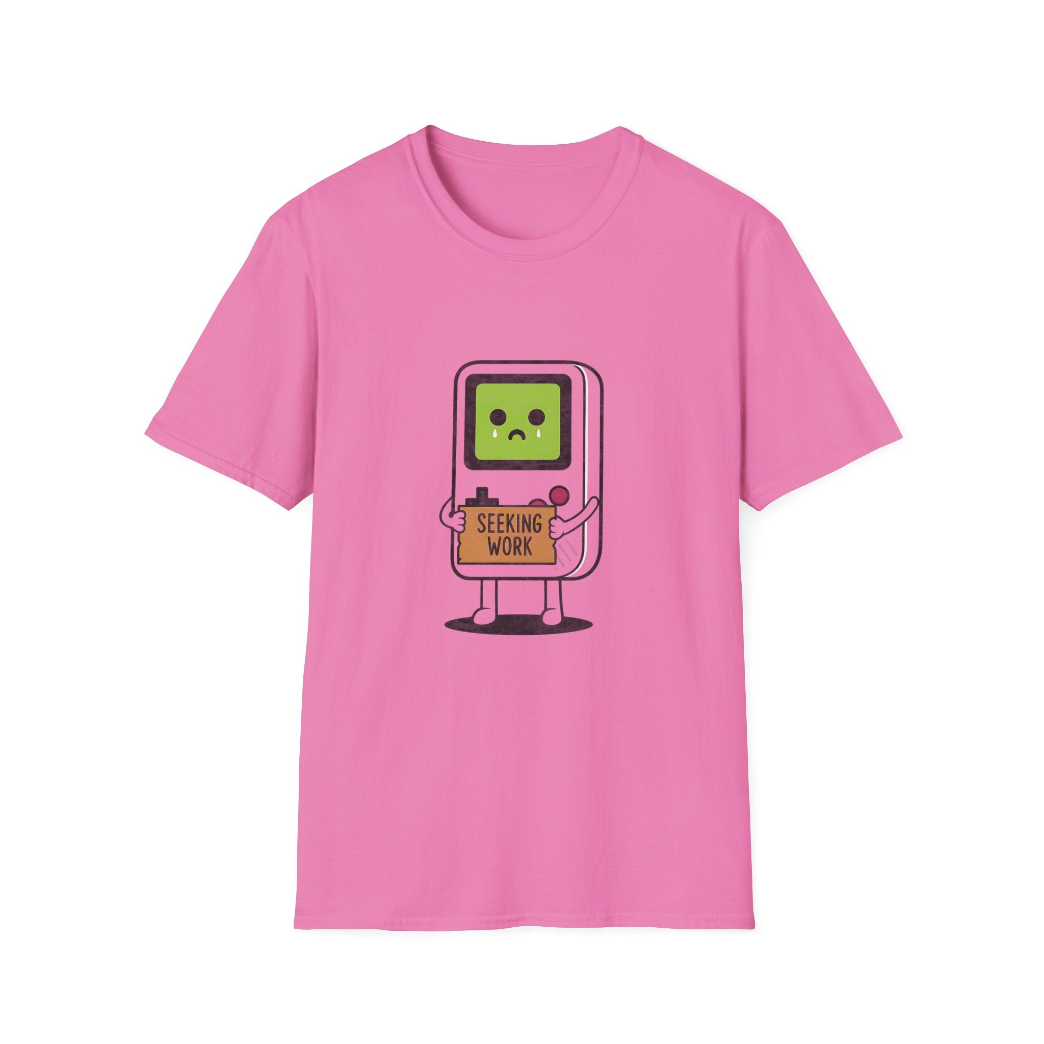 Seeking Work Funny Unemployed Retro Gamer T-Shirt
