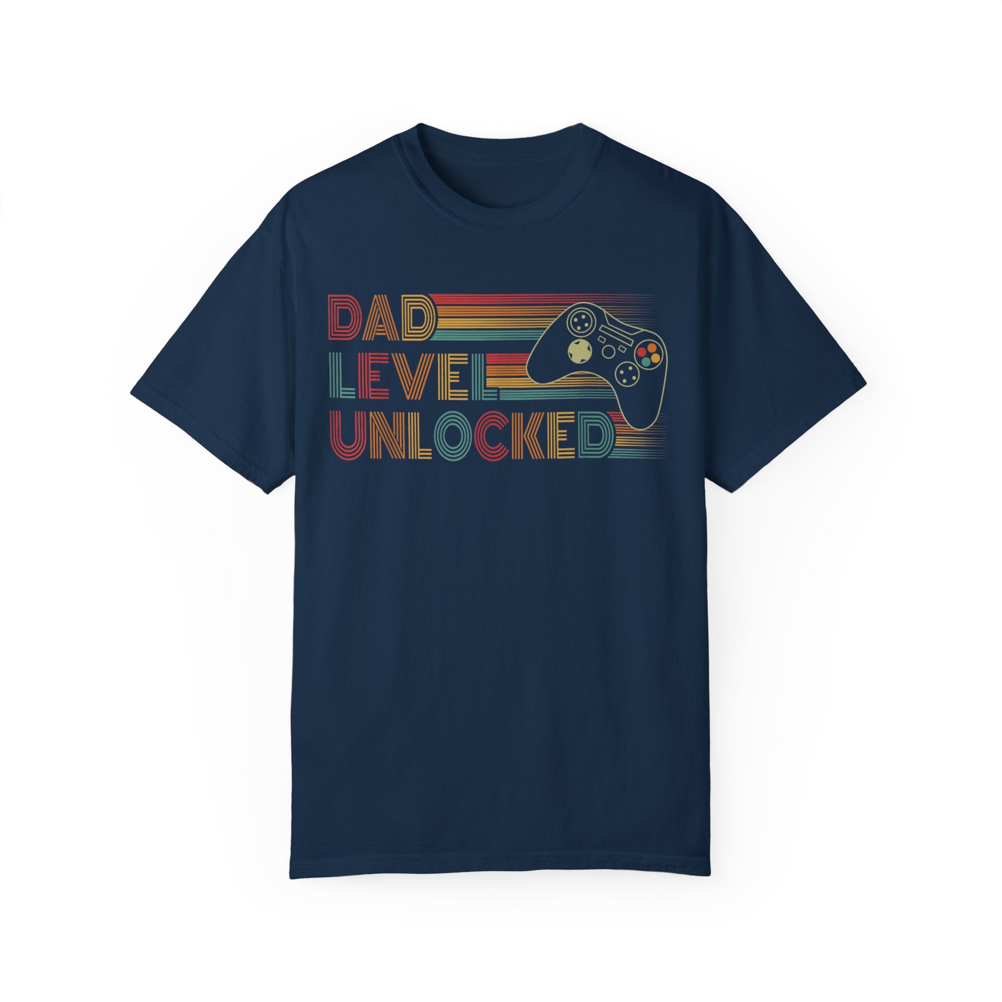 Dad Level Unlocked Retro Gaming Dad T-shirt