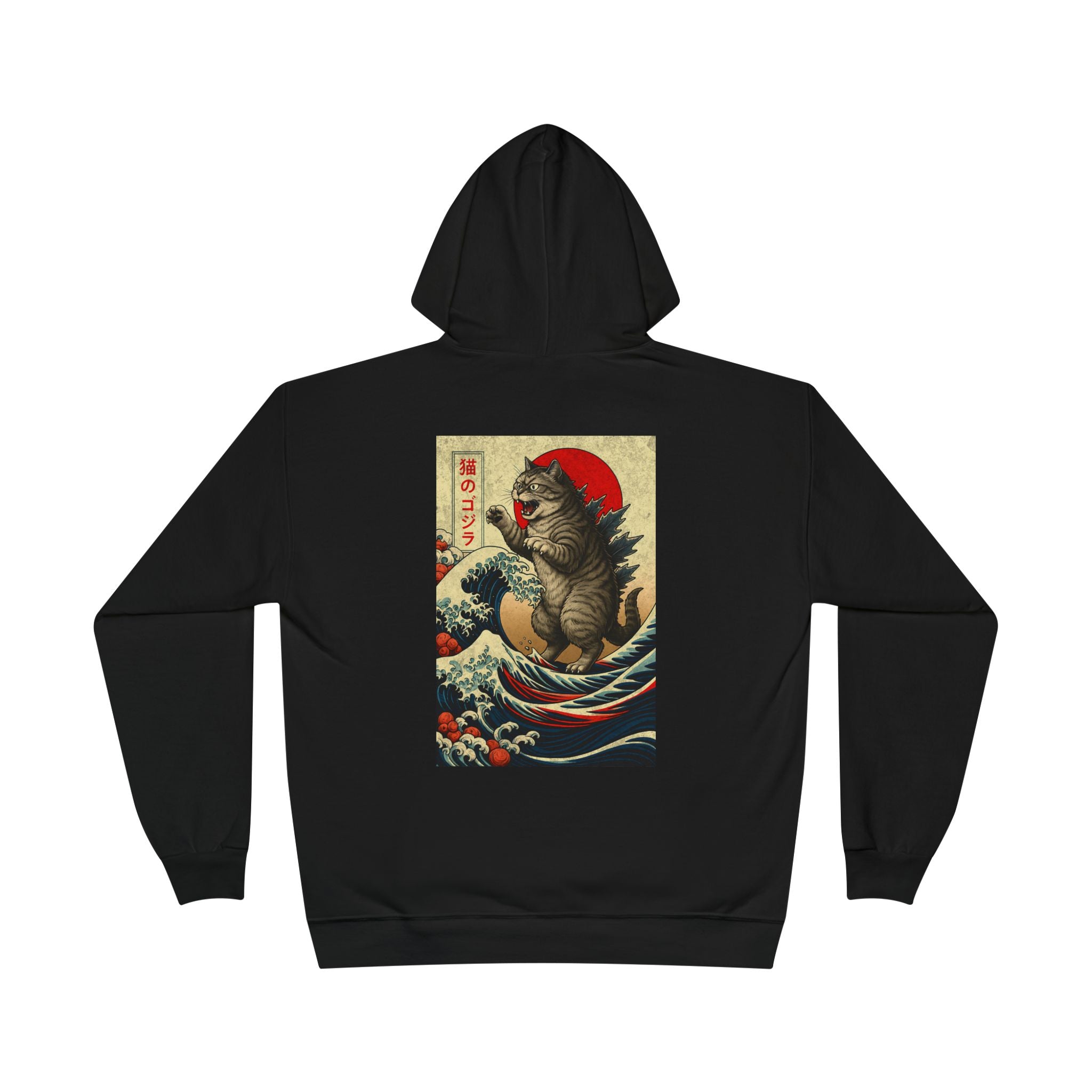 Kaiju Japan Streewear Catzilla Anime Godzilla Cat Hoodie