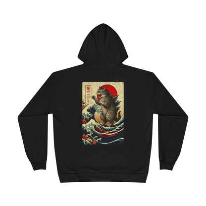 Kaiju Japan Streewear Catzilla Anime Godzilla Cat Hoodie