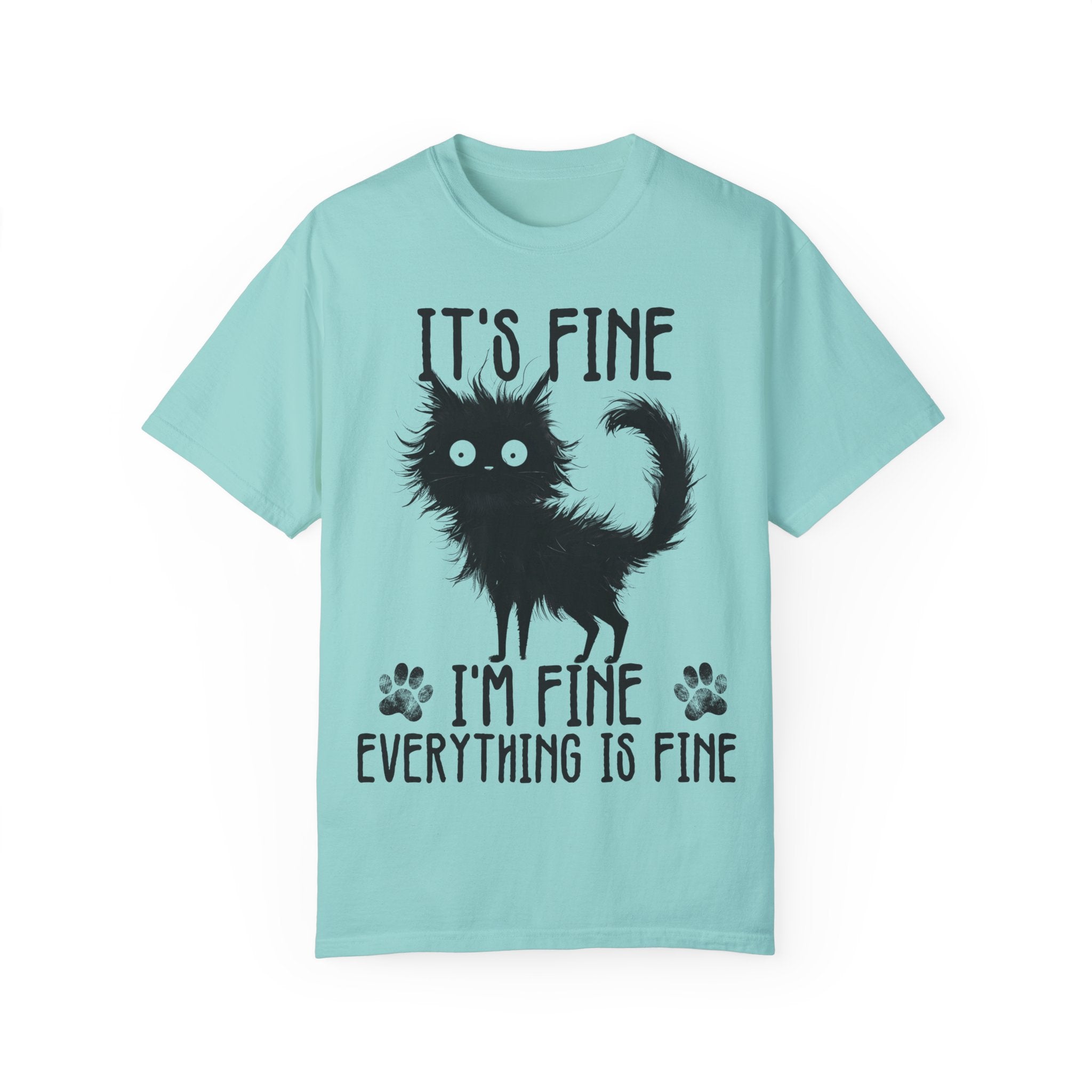 I’m Fine, It’s Fine, Everything Is Fine Funny Cat Kitten T-Shirt