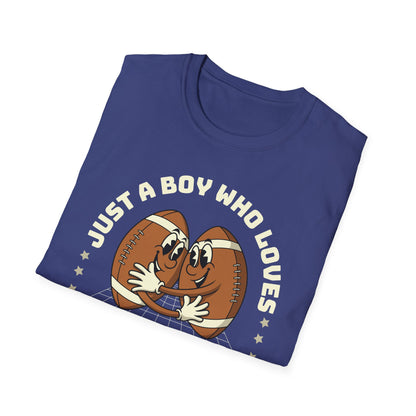 Just a Boy Who Loves Football Game Day T-Shirt