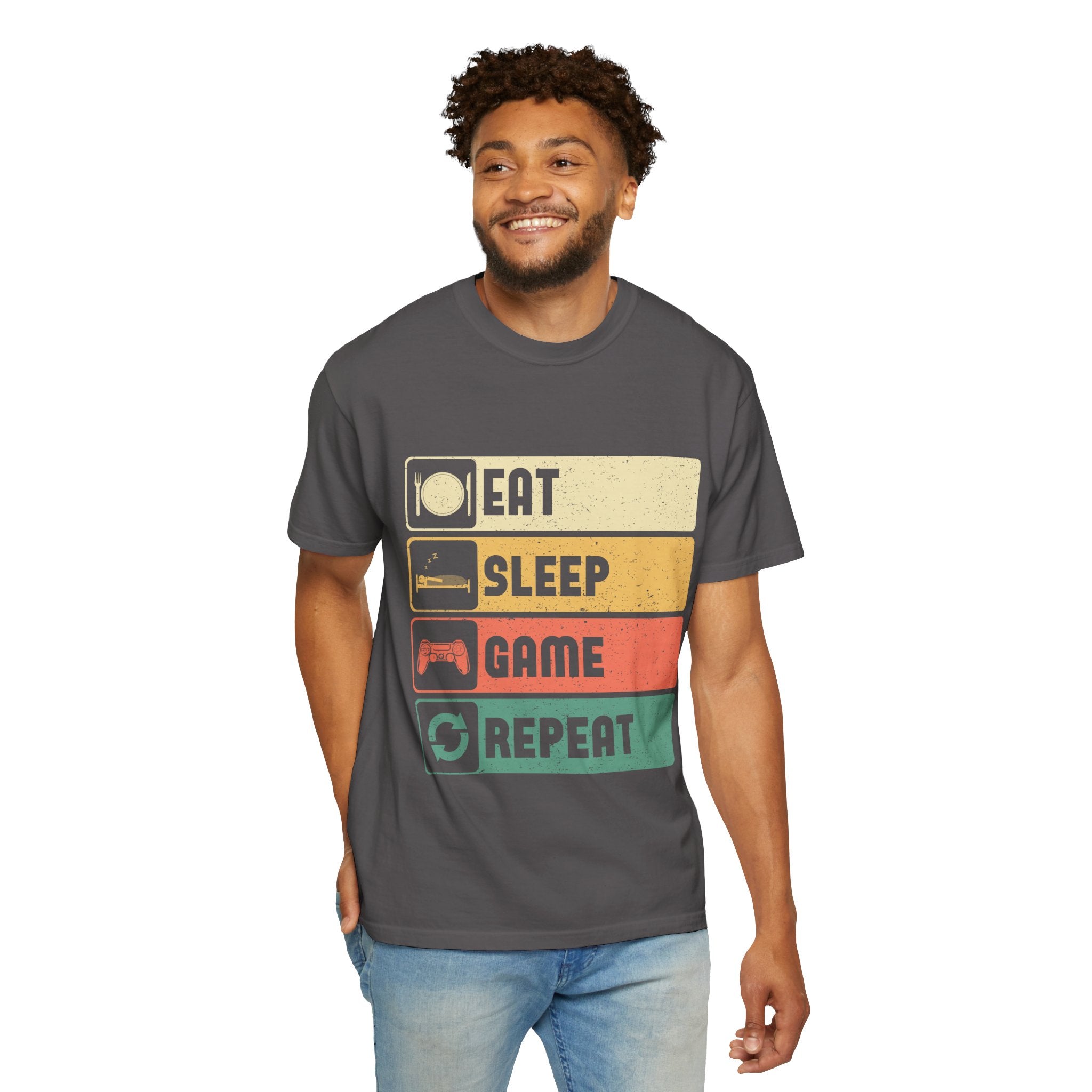 Eat Sleep Game Repeat Gamer T-Shirt