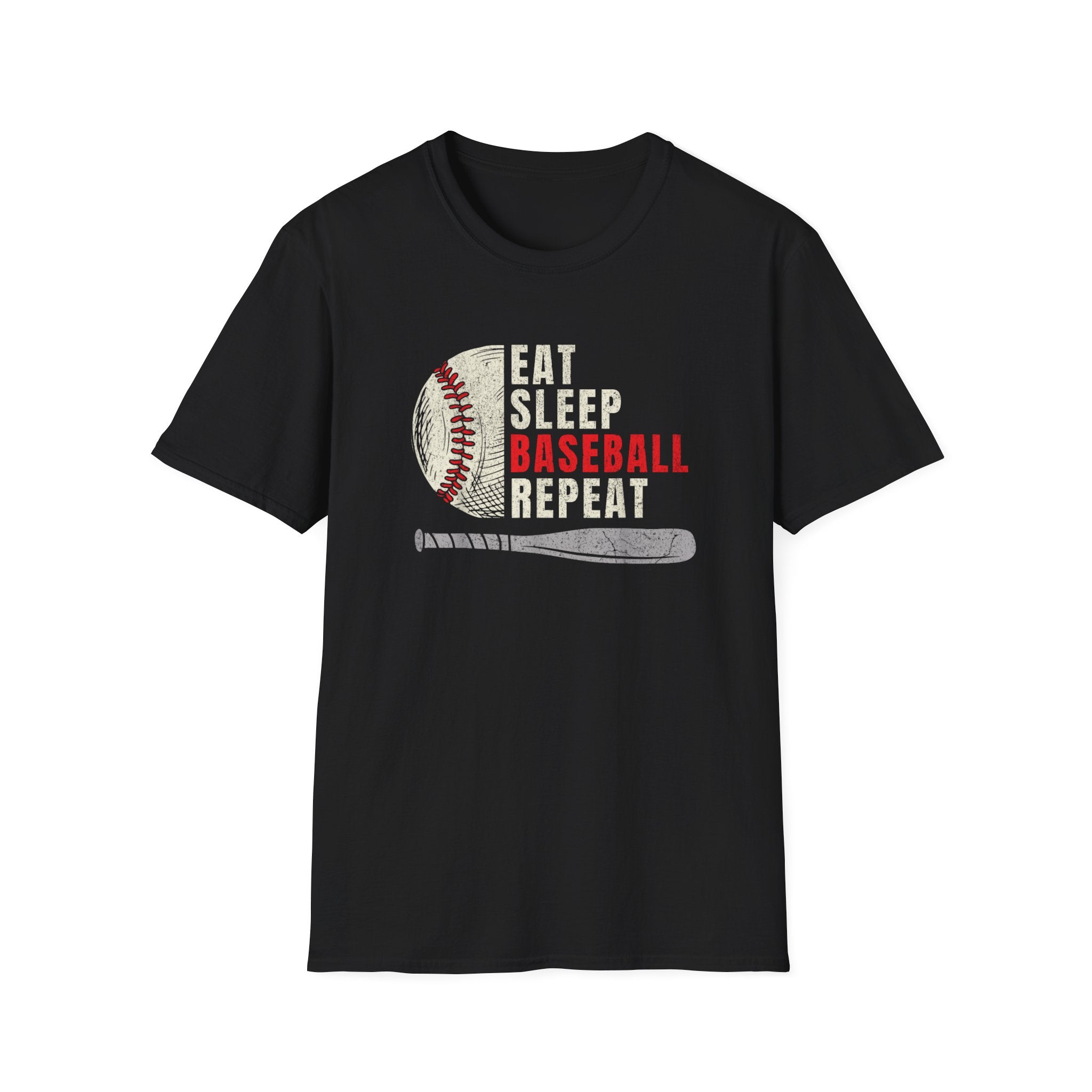 Eat Sleep Baseball Repeat – Funny Baseball T-Shirt