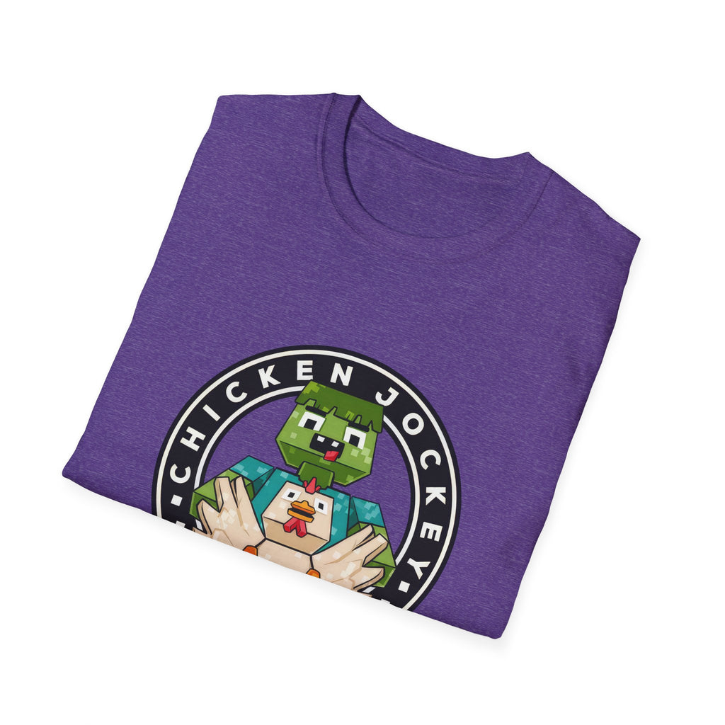 Funny Gaming Pixelated Chicken Jokey T-Shirt