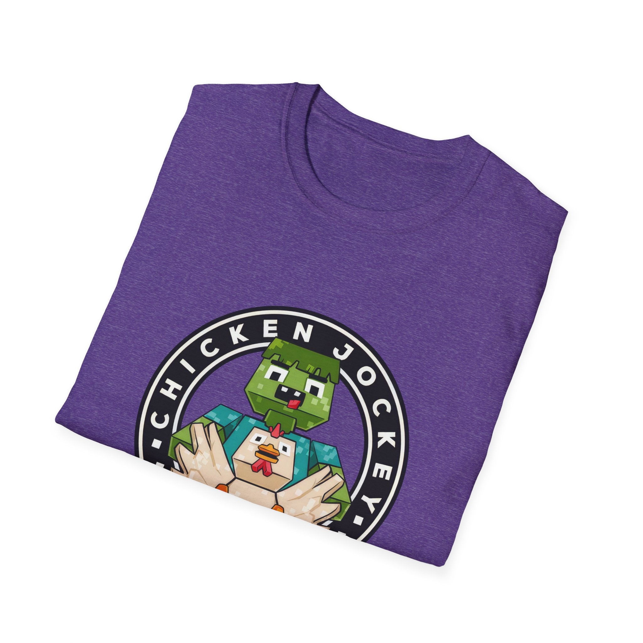 Funny Gaming Pixelated Chicken Jokey T-Shirt