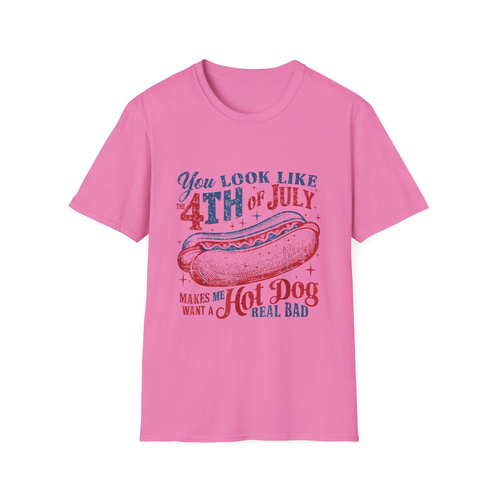 Hot Dog BBQ You Look like the 4th of July T-shirt