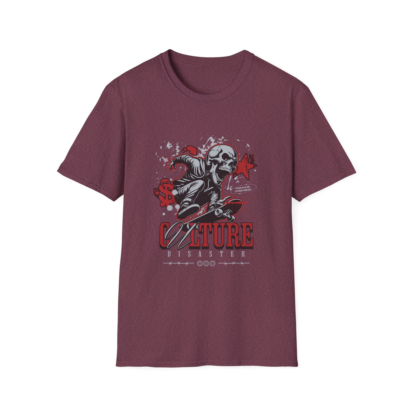 Culture is a Disaster Streetwear Funny Skull T-Shirt