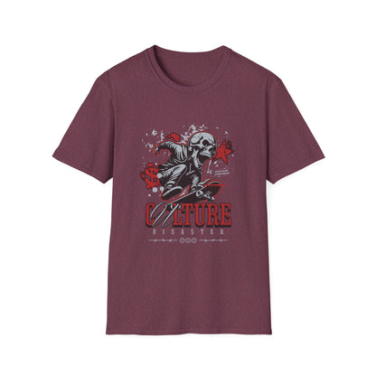 Culture is a Disaster Streetwear Funny Skull T-Shirt