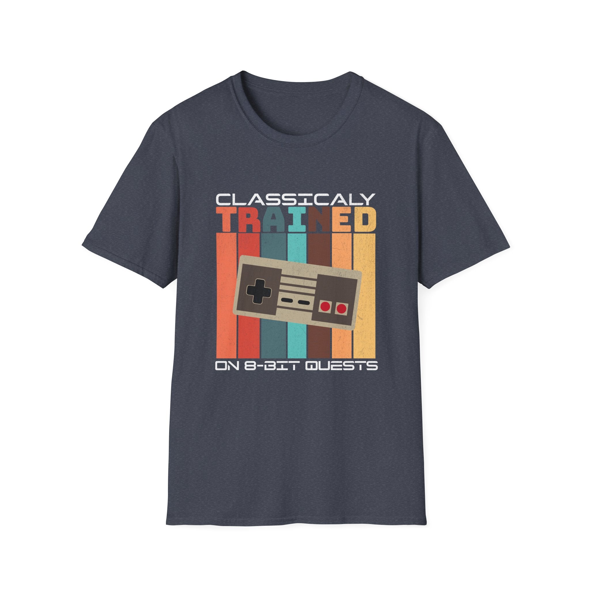 Retro Classically Trained on 8-Bit Quests Gamer T-Shirt