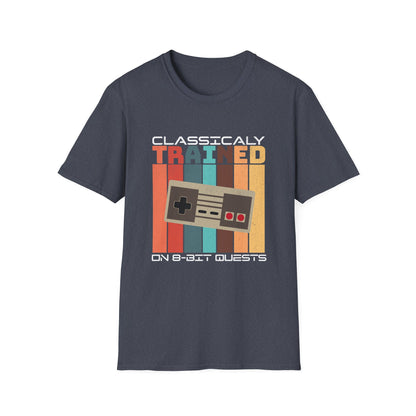 Retro Classically Trained on 8-Bit Quests Gamer T-Shirt