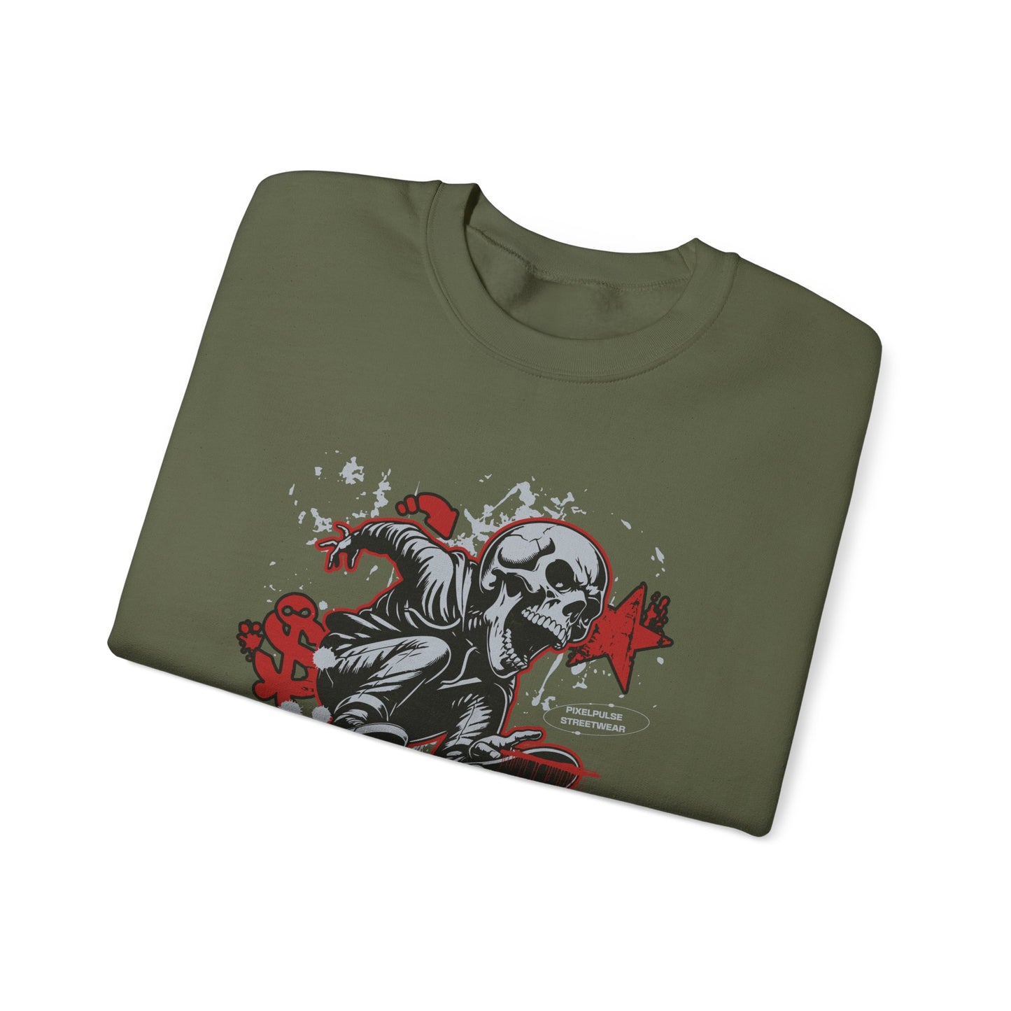 Funny Skull "Culture is a Disaster" Streetwear Sweatshirt